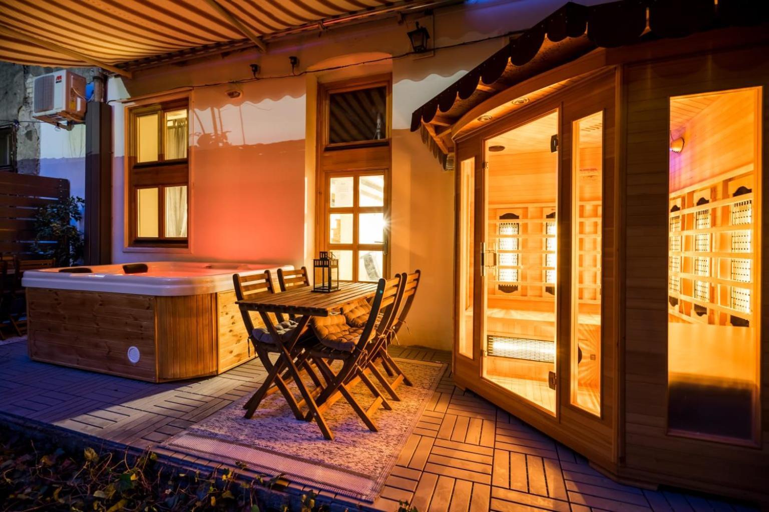 Wellness Wonderland: Garden, Sauna, Jacuzzi In Cbd Budapest Exterior foto